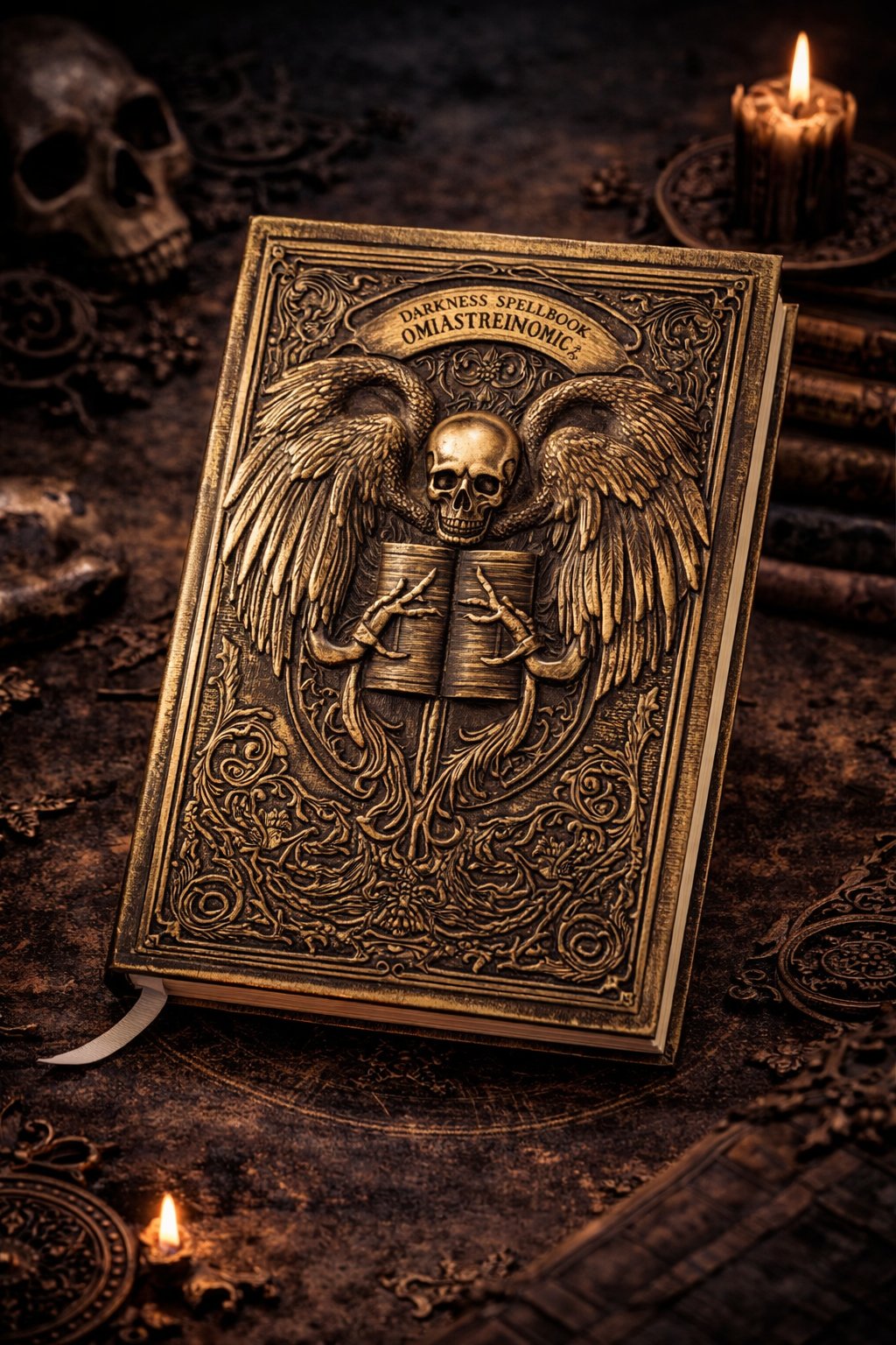 Ancient Skull Grimoire Journal