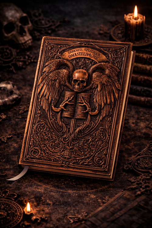 Ancient Skull Grimoire Journal