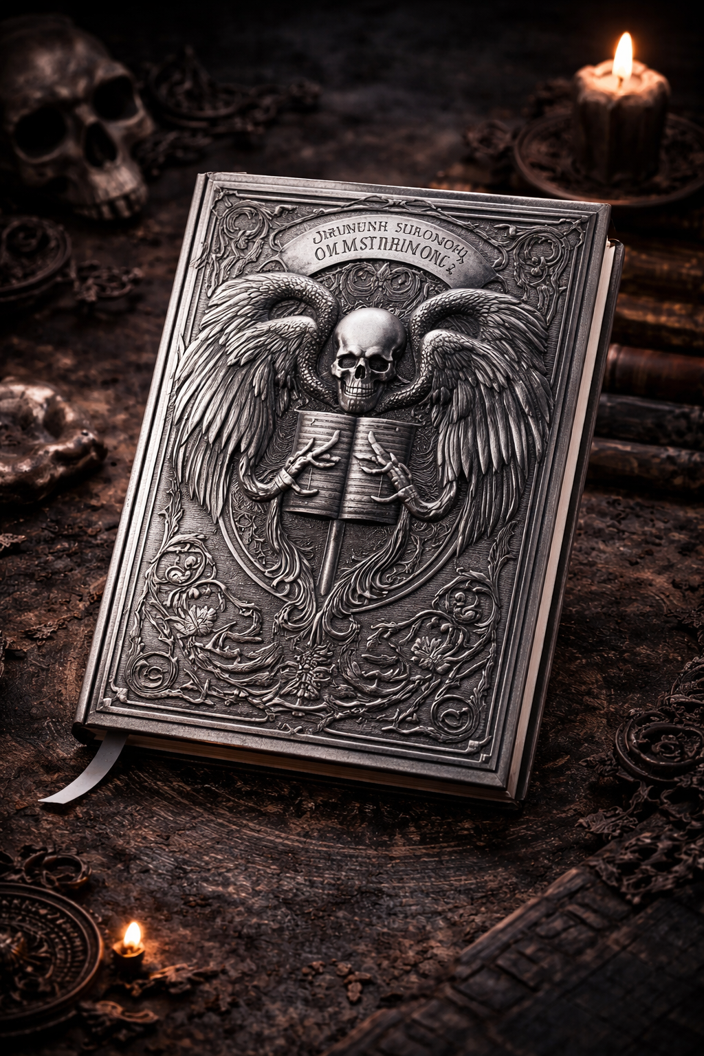 Ancient Skull Grimoire Journal